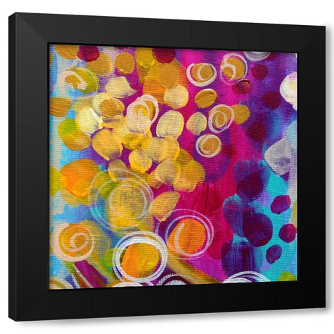 Bright I Black Modern Wood Framed Art Print with Double Matting by Wieners, Valerie