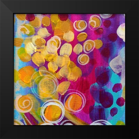 Bright I Black Modern Wood Framed Art Print by Wieners, Valerie