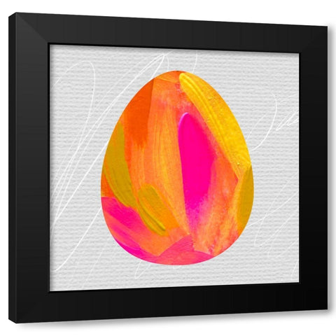 Egg II Black Modern Wood Framed Art Print with Double Matting by Wieners, Valerie