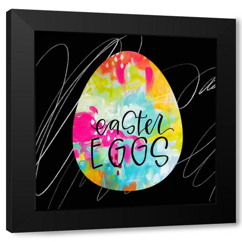 Egg IV Black Modern Wood Framed Art Print with Double Matting by Wieners, Valerie
