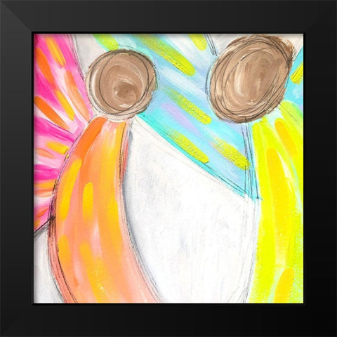 Angels Black Modern Wood Framed Art Print by Wieners, Valerie