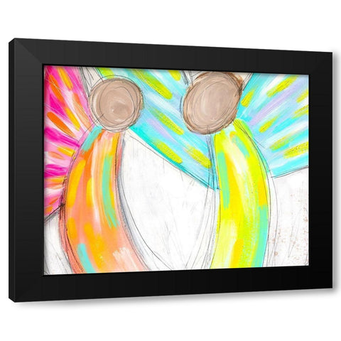 Angels II Black Modern Wood Framed Art Print by Wieners, Valerie