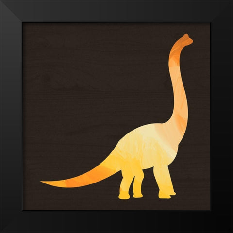 Dino II Black Modern Wood Framed Art Print by Wieners, Valerie
