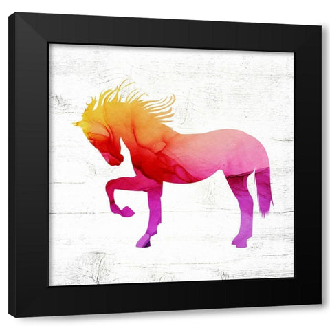 Horse I Black Modern Wood Framed Art Print with Double Matting by Wieners, Valerie