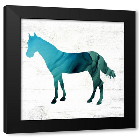 Horse III Black Modern Wood Framed Art Print with Double Matting by Wieners, Valerie