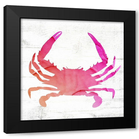 Crab Black Modern Wood Framed Art Print with Double Matting by Wieners, Valerie