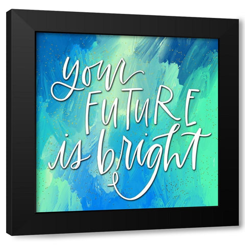 Future Black Modern Wood Framed Art Print with Double Matting by Wieners, Valerie