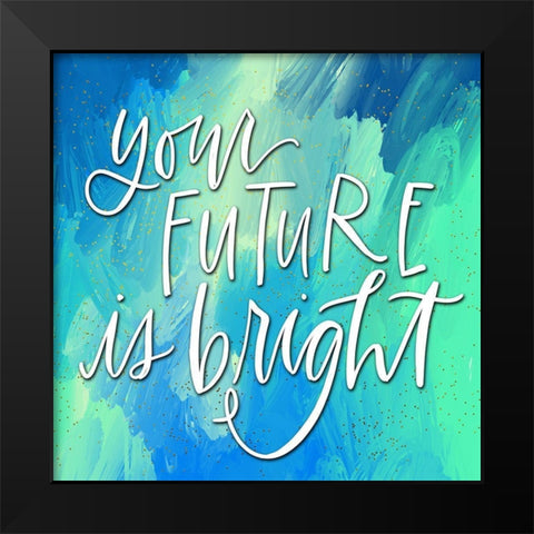 Future Black Modern Wood Framed Art Print by Wieners, Valerie