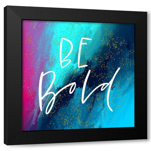 Bold Black Modern Wood Framed Art Print by Wieners, Valerie