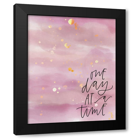 One Day Black Modern Wood Framed Art Print with Double Matting by Wieners, Valerie