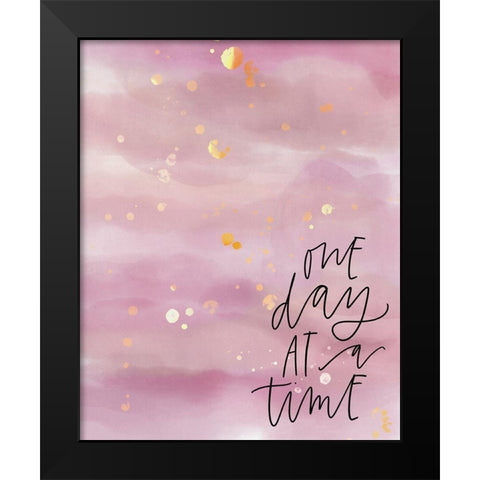 One Day Black Modern Wood Framed Art Print by Wieners, Valerie