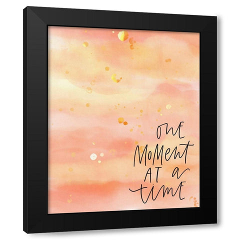 One Moment Black Modern Wood Framed Art Print by Wieners, Valerie