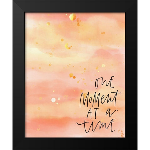 One Moment Black Modern Wood Framed Art Print by Wieners, Valerie