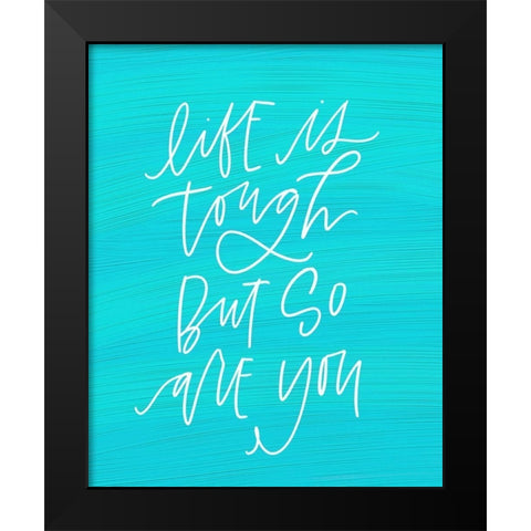 Tough Black Modern Wood Framed Art Print by Wieners, Valerie