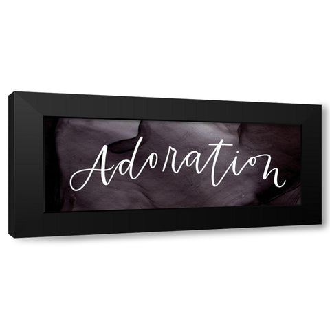 Adoration Black Modern Wood Framed Art Print with Double Matting by Wieners, Valerie