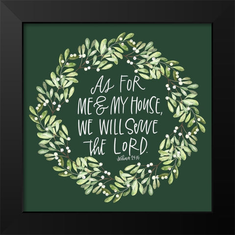 Serve Black Modern Wood Framed Art Print by Wieners, Valerie