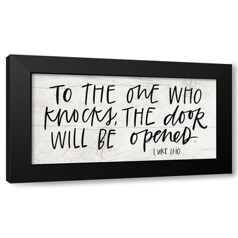 Knocks Black Modern Wood Framed Art Print with Double Matting by Wieners, Valerie