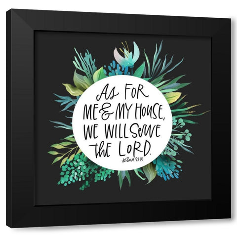 As For Black Modern Wood Framed Art Print by Wieners, Valerie