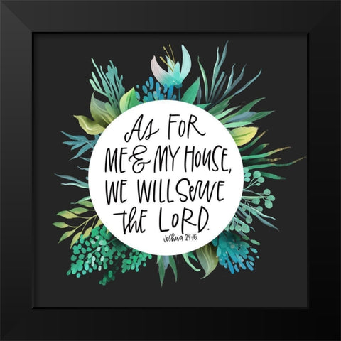 As For Black Modern Wood Framed Art Print by Wieners, Valerie