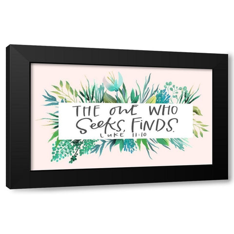 Find Seeks Black Modern Wood Framed Art Print by Wieners, Valerie