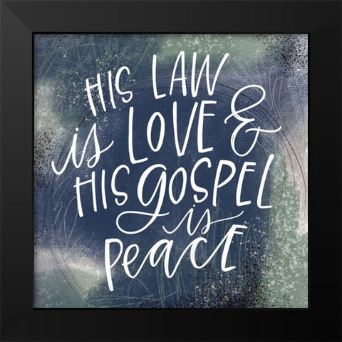 Law Black Modern Wood Framed Art Print by Wieners, Valerie