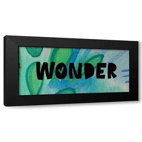 Wonder Black Modern Wood Framed Art Print by Wieners, Valerie