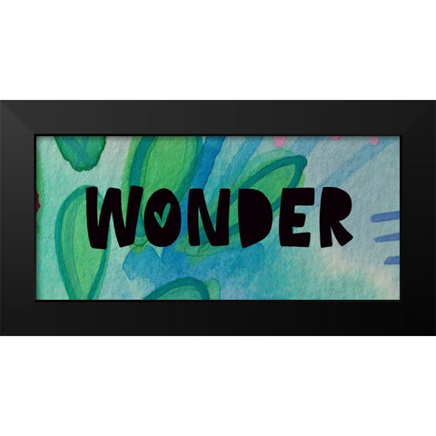 Wonder Black Modern Wood Framed Art Print by Wieners, Valerie