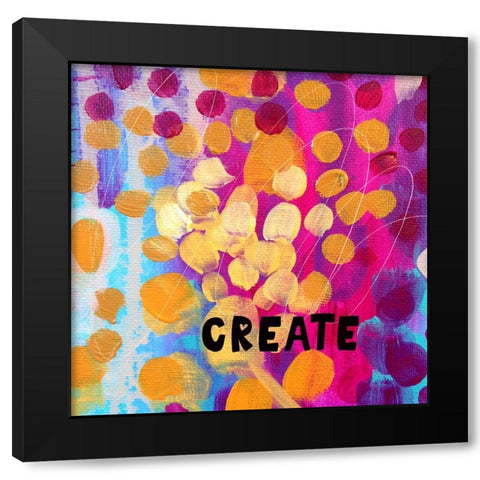 Create Black Modern Wood Framed Art Print with Double Matting by Wieners, Valerie