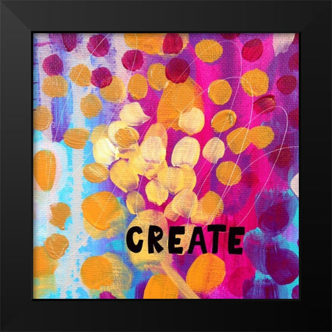 Create Black Modern Wood Framed Art Print by Wieners, Valerie
