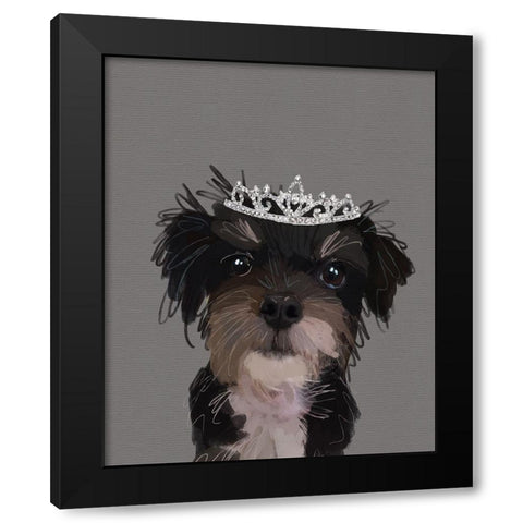 Terrier Black Modern Wood Framed Art Print by Wieners, Valerie