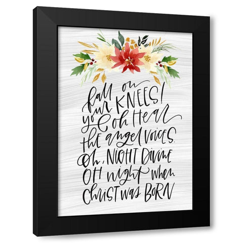 Fall On Black Modern Wood Framed Art Print by Wieners, Valerie