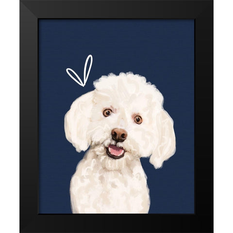 Bich Black Modern Wood Framed Art Print by Wieners, Valerie