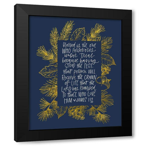 James 1 Black Modern Wood Framed Art Print with Double Matting by Wieners, Valerie