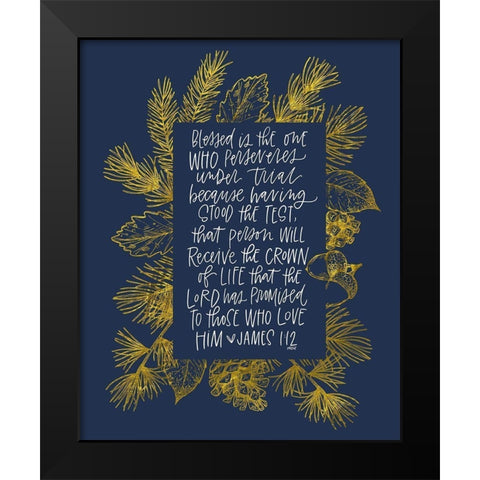 James 1 Black Modern Wood Framed Art Print by Wieners, Valerie