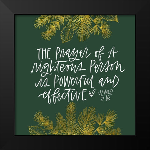 James 3 Black Modern Wood Framed Art Print by Wieners, Valerie