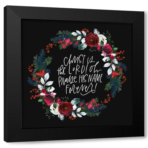 Christ Black Modern Wood Framed Art Print with Double Matting by Wieners, Valerie