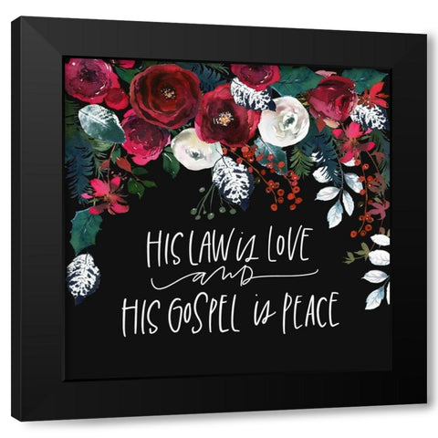 Gospel Black Modern Wood Framed Art Print with Double Matting by Wieners, Valerie