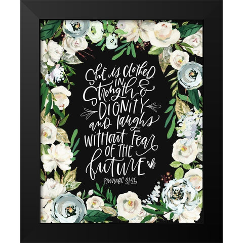 She is Clothed Black Modern Wood Framed Art Print by Wieners, Valerie