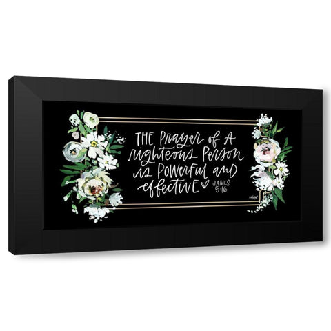 The Prayer Black Modern Wood Framed Art Print with Double Matting by Wieners, Valerie