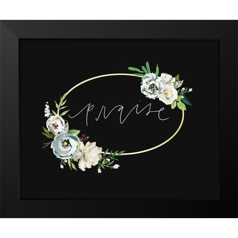 Praise   Black Modern Wood Framed Art Print by Wieners, Valerie