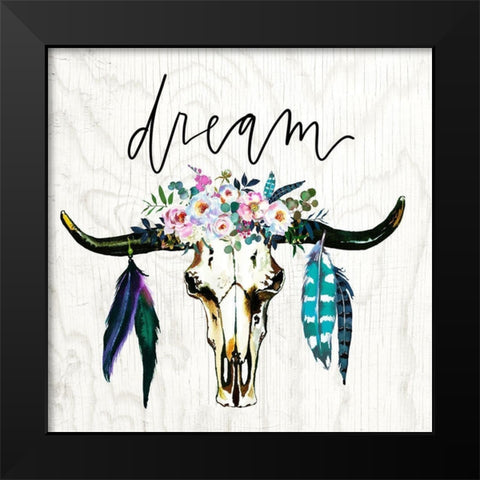 Dream Black Modern Wood Framed Art Print by Wieners, Valerie