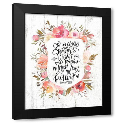 She is Clothed II Black Modern Wood Framed Art Print with Double Matting by Wieners, Valerie