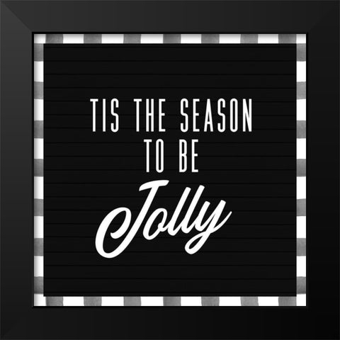 Jolly Black Modern Wood Framed Art Print by Wieners, Valerie