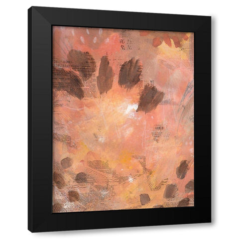 Fall Colors Black Modern Wood Framed Art Print by Wieners, Valerie