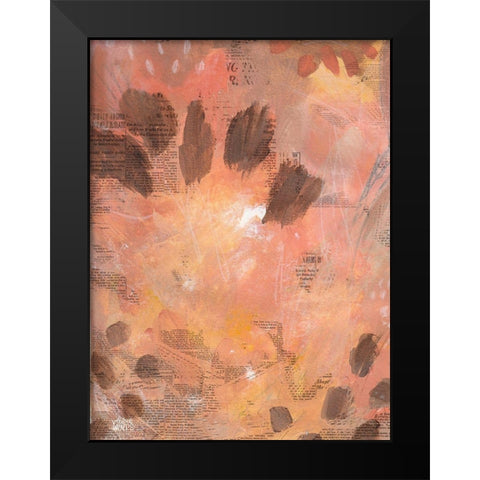 Fall Colors Black Modern Wood Framed Art Print by Wieners, Valerie