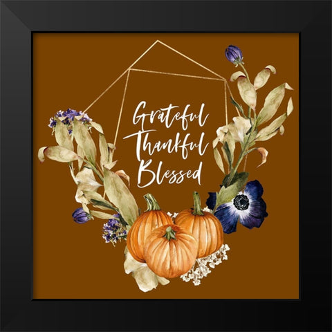 Grateful Fall Black Modern Wood Framed Art Print by Wieners, Valerie