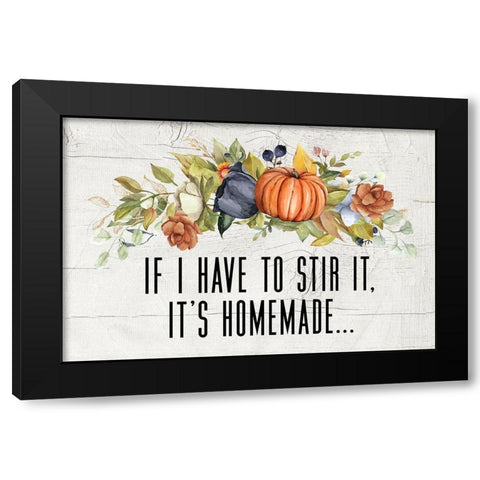 Stir It Black Modern Wood Framed Art Print by Wieners, Valerie