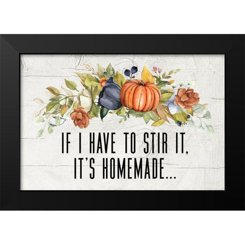 Stir It Black Modern Wood Framed Art Print by Wieners, Valerie