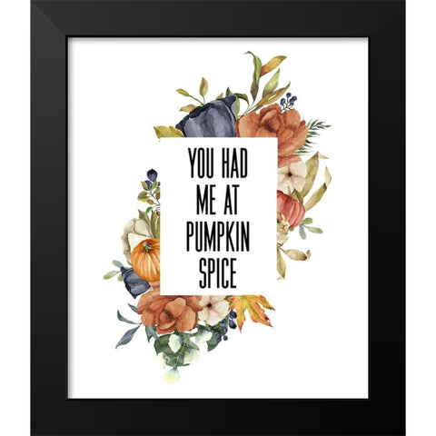 Pumpkin Spice II Black Modern Wood Framed Art Print by Wieners, Valerie