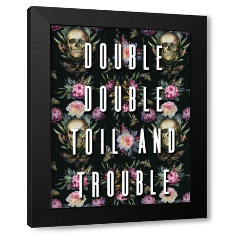 Double Double Black Modern Wood Framed Art Print by Wieners, Valerie